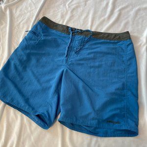 Patagonia Board Shorts Swim Trunks Men's Size 38 Blue Inseam 8"